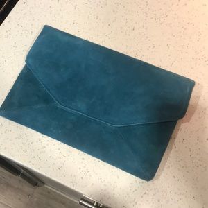 Ann Taylor teal clutch
